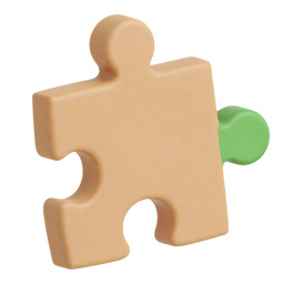 A tan jigsaw puzzle piece
